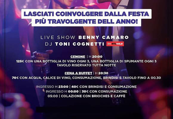 CAPODANNO NOIR CLUB Lissone – Cenone e party